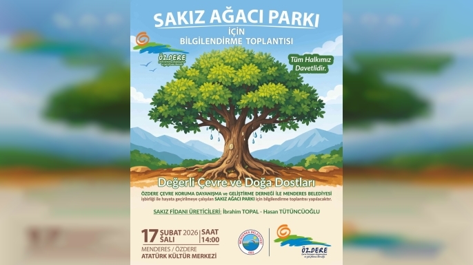 Menderes’te Sakız Ağacı Projesi